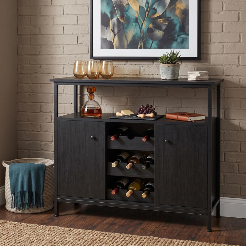 37.8 " W Sideboard, Noir