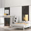 White Twin Over Full Loft Bed - Accommodate Multiple Sleepovers With Ease Features 3 Grids , High Guardrails, Accommodates 3 Sleepers-2024257535
