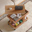 Petite table d'appoint avec roulettes et rangement-1613267115