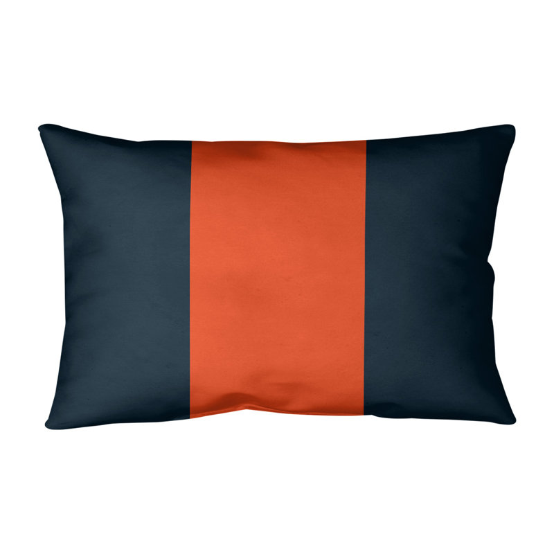Coussin intérieur/extérieur, Marine / orange
