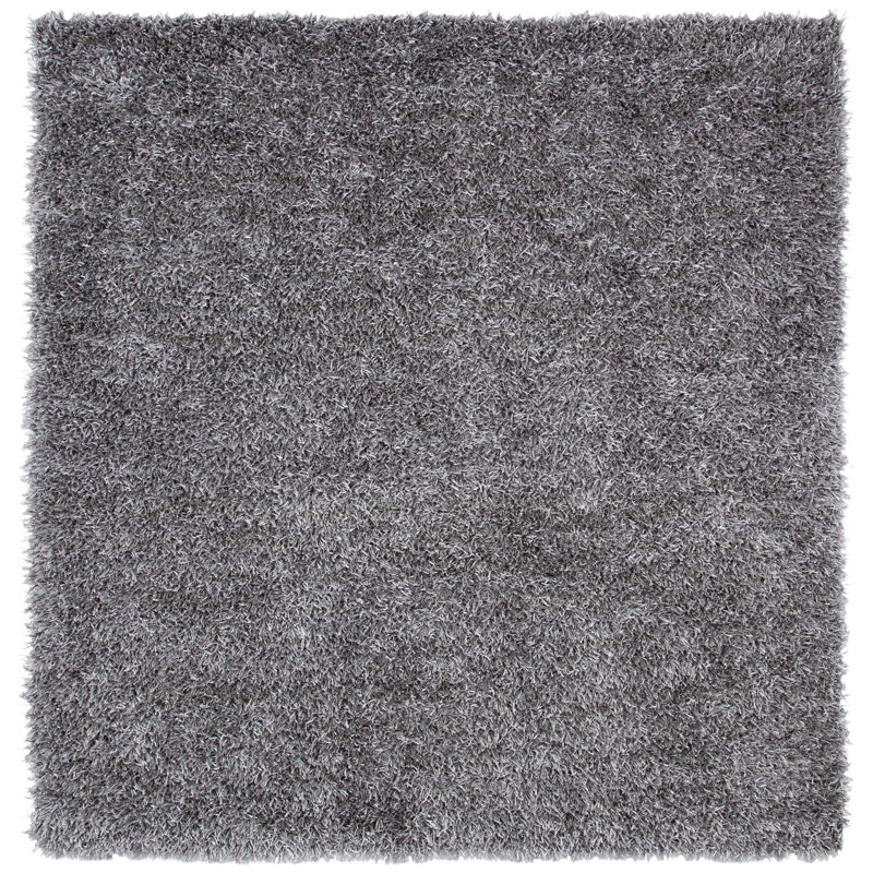 Chamira Shag Hand Tufted Performance Solid Color Rug, Square 5'