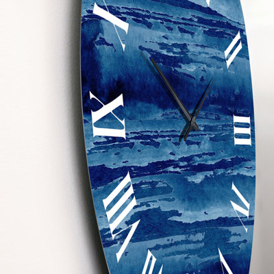 Abstract Classic Blue I - Modern Wall Clock