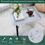 Table de bout blanche pivotante réglable en forme de C 360 