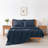 4/6 Pcs Soft Solid & Embroidery Bed Sheets Set-114640752-114640770