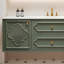 Glass and Solid Wood Wall Bathroom Cabinet-981795921-981795934