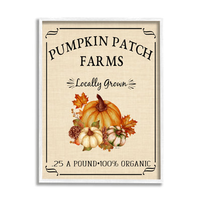" Pumpkin Patch Farms Vintage Seasonal Autumn Sign " by Sheri Hart