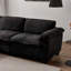 Grand canapé luxueux avec causeuse en chenille de Living Living Furniture
