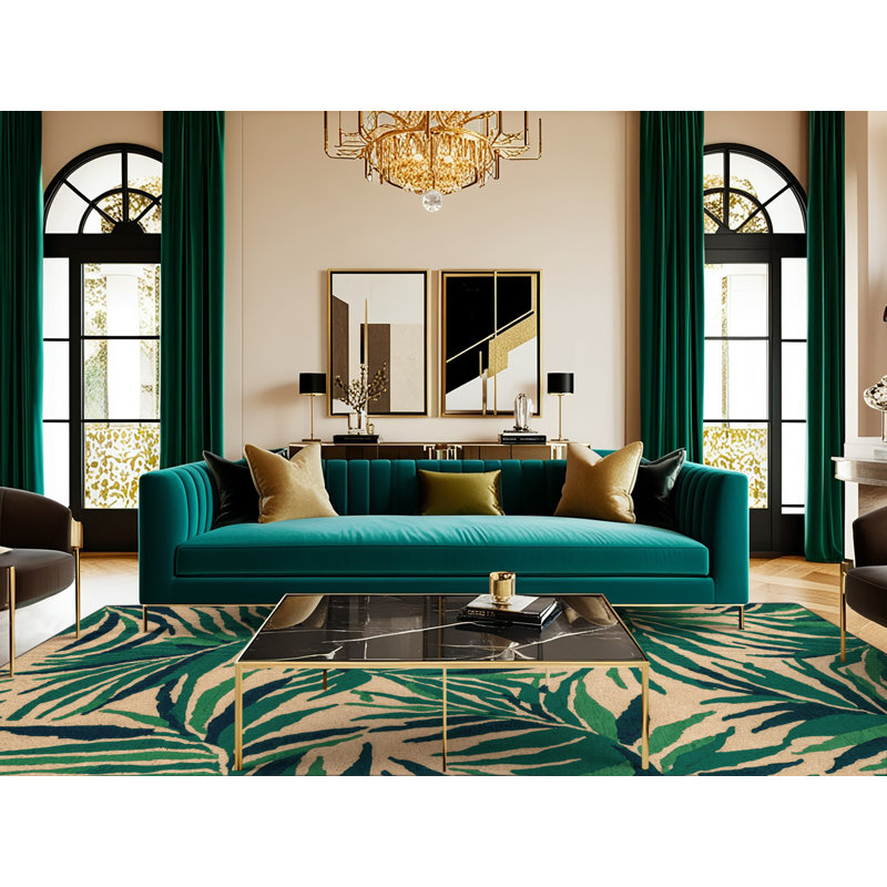  Tapis lavable Royal Palm Hawaiian, Carré 7 pi