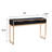 Aurelia 3-Drawer Console - Ebony & Gold