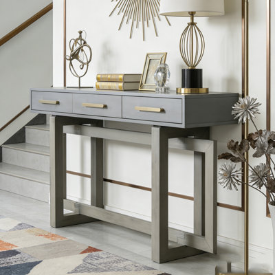 Elegant Console Table with Three Drawers