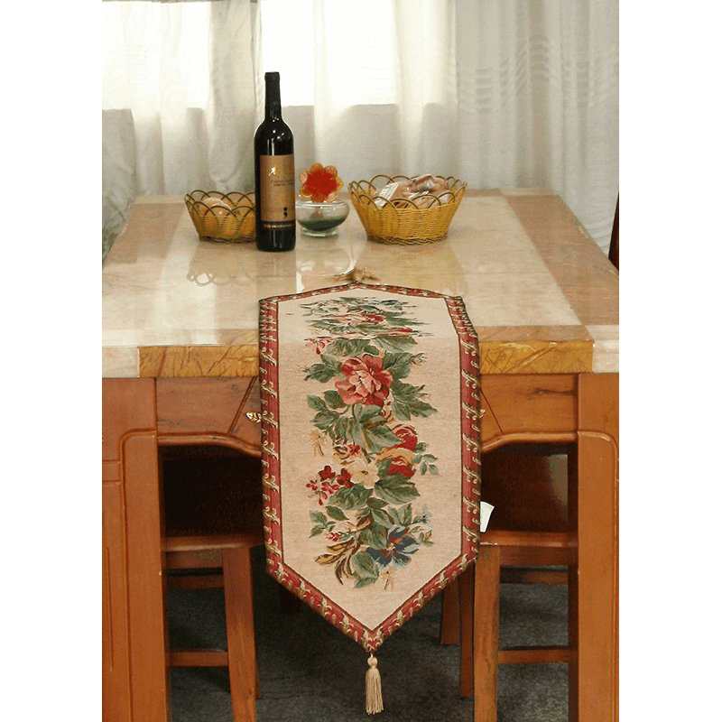 Festive Yuletide Table Runner, 120" L x 13" W