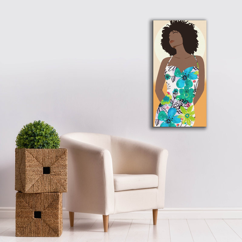  «You Go Woman 1» par Alonzo Saunders, art mural sur toile, 20 po x 40 po, H 40 po x l 20 po