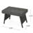 Grey Snack Table Pe , And Iron Frame, 15.75" H X 24" W 16" D, No Assembly For Mediterranean Style & 24"X16"X15.75", To Save Time