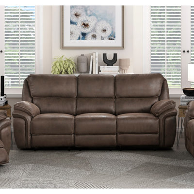 Plush   Sofa Set 3Pc Reclining Sofa Loveseat Rocker Reclining Chair  Microfiber Upholstery Solid Wood Frame Furniture