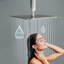 Tête de douche à pluie réglable en acier inoxydable-98430963