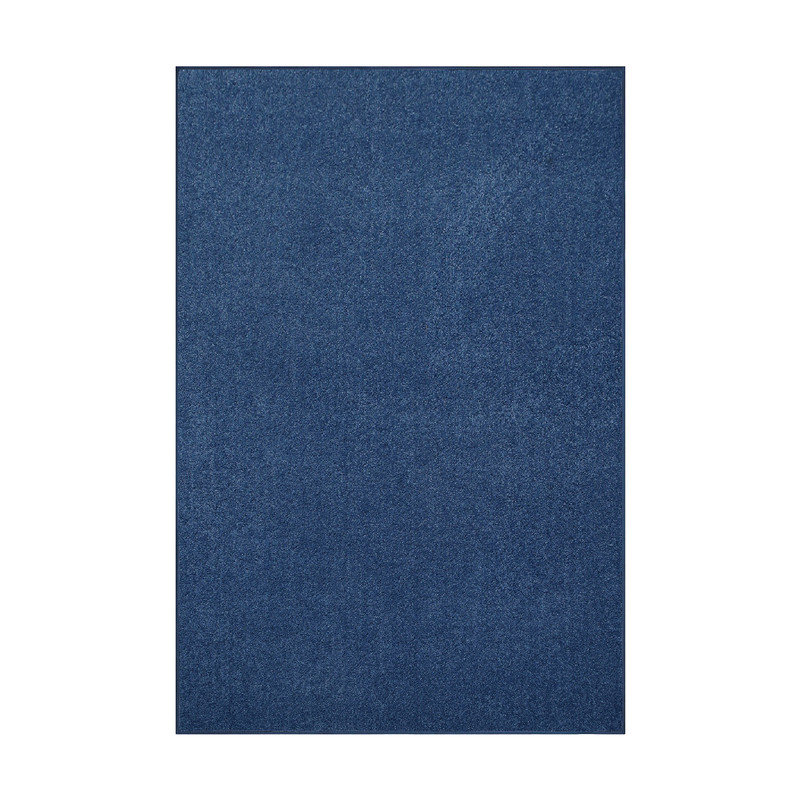 Modern Plush Pet and Kids Friendly Solid Color Royal Blue Area Rugs, Stain & Fade Resistance, Perfect for Living Room, Dining Room, Bedroom, Playroom and Kidsroom, Event, Wedding, Amberrae Binded Rug