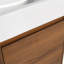 Meuble-lavabo autoportant de 18 pouces avec lavabo simple, portes à fermeture douce, convient aux petites salles de bain