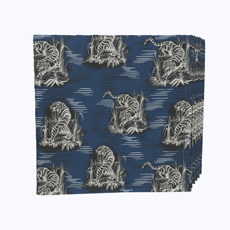 Polyester Animal Print Square Napkin
