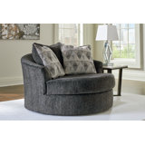 Biddeford Upholstered Swivel Accent Chair