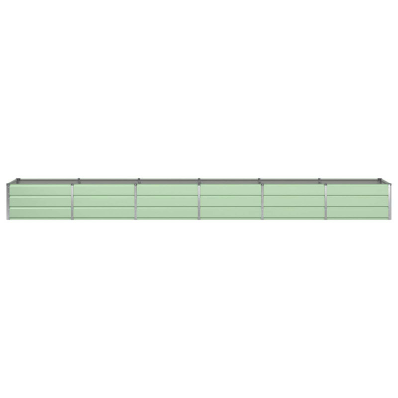 Planter Steel, 45cm H x 480cm W x 80cm D, Green
