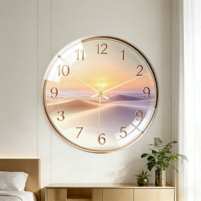 Horloge murale 16 po Sunset