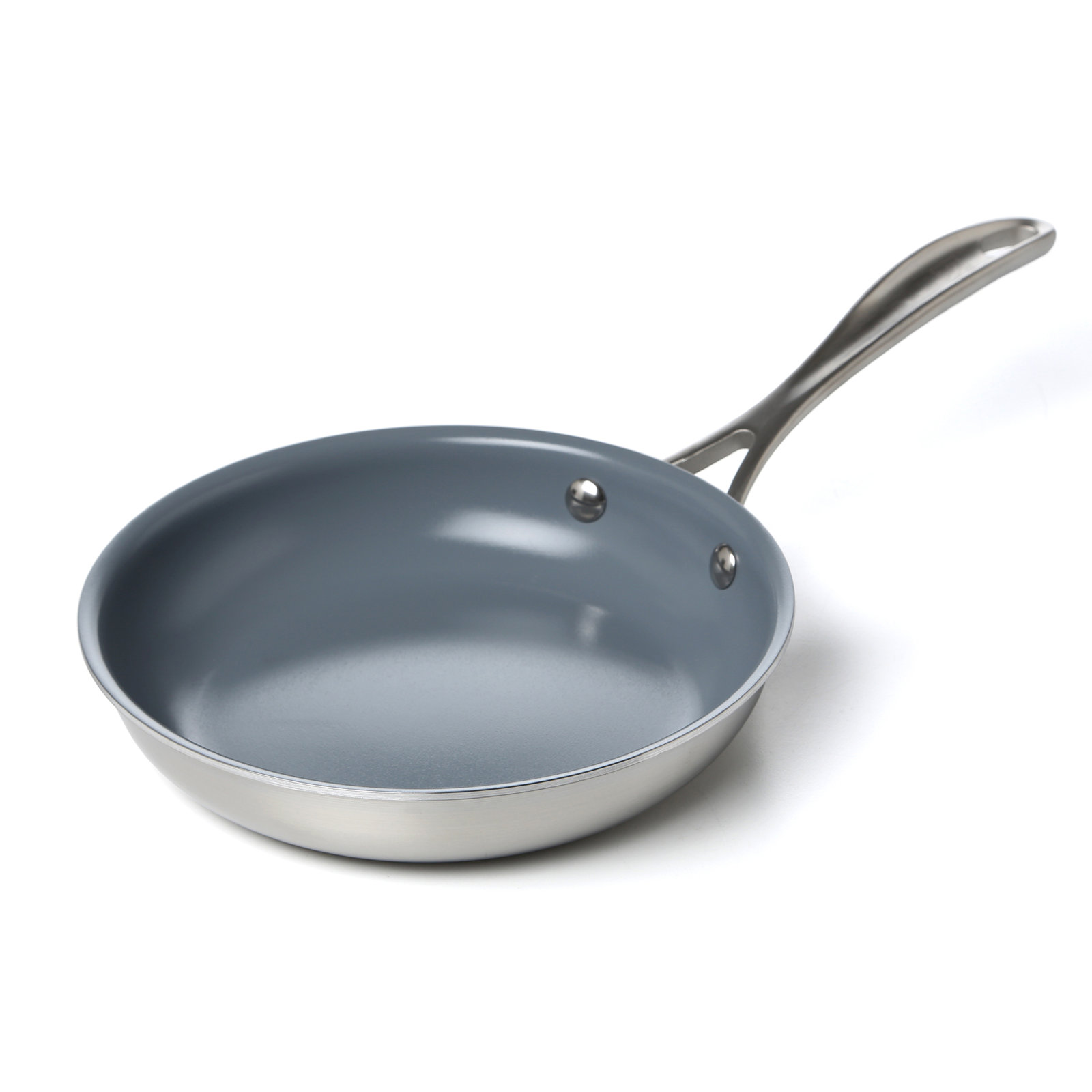 ZWILLING Spirit 3-ply Stainless Steel Ceramic Nonstick Fry Pan, 8" Diameter