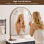 Miroir de salle de bain arqué en aluminium pour commode de chambre à coucher, entrée, salon-263153504