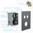 12 Inch Square Dual Shower Head Wall Mounted Matte Black System, - Scald Balanced, 360 Adjustable Rainfall Shower, Handheld For Tailored Use With Balanced Valve,  Thin Head, Rotation, And Easy-125483946