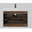 Meuble-lavabo de 30 po en noyer avec lavabo, grand rangement, conception flottante murale pour salle de bain moderne, lavabo une pièce blanc-116332618