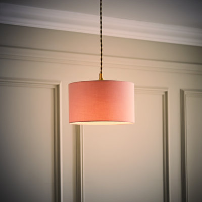 Drum Cotton Pendant Shade ( Screw On )