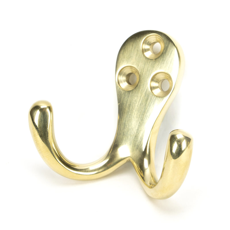 Celtic Brass Wall Hook, Polished Brass