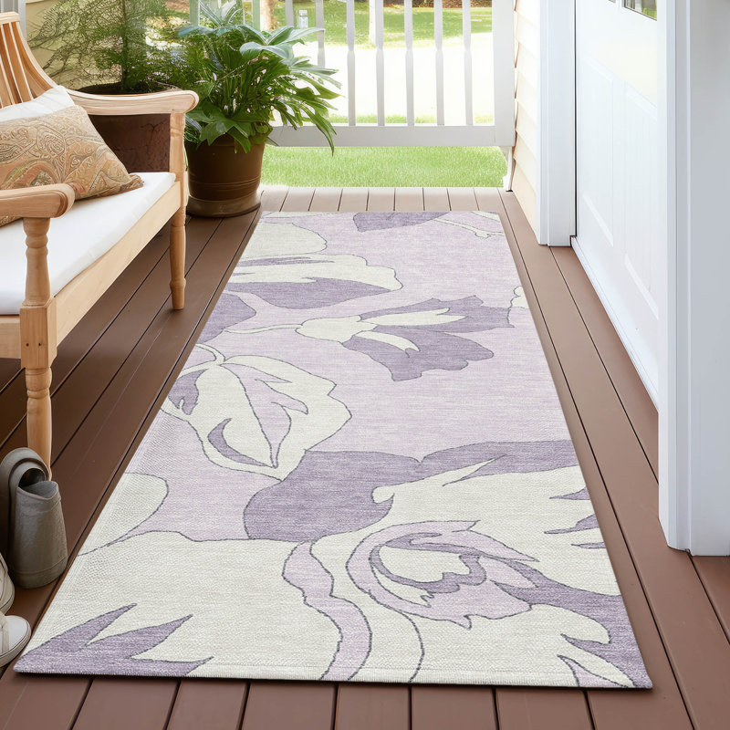  Tapis d'extérieur antidérapant Malchow, Tapis de couloir 2 pi 3 po x 7 pi 6 po
