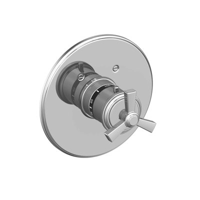 Miro 3/4" Round Thermostatic Trim Plate With Handle
