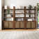 Boho 3-Shelf Bookshelf Cabinet With Rattan Doors