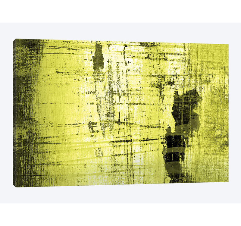 « vertical lime », impression sur toile, H 18 po x l 26 po x P 1,5 po, Pas de tapis, Toile tendue