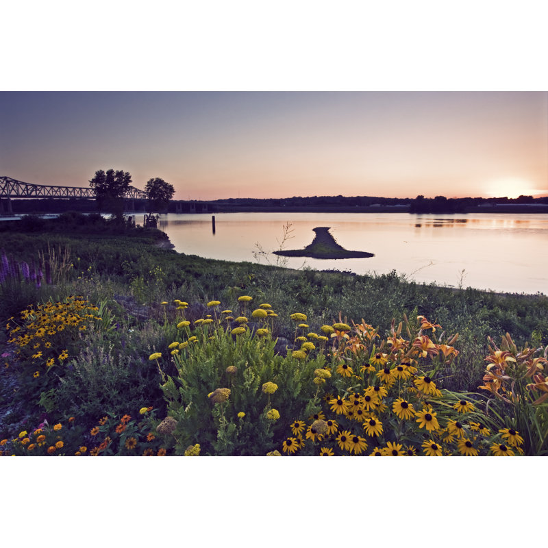 Eagar Arrow Island On Mississippi - Wrapped Canvas Print, 30cm H x 46cm W x 3.8cm D