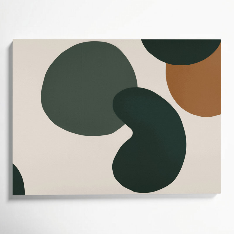 Minimalisme 54, art mural sur toile beige, H 11 po x l 14 po