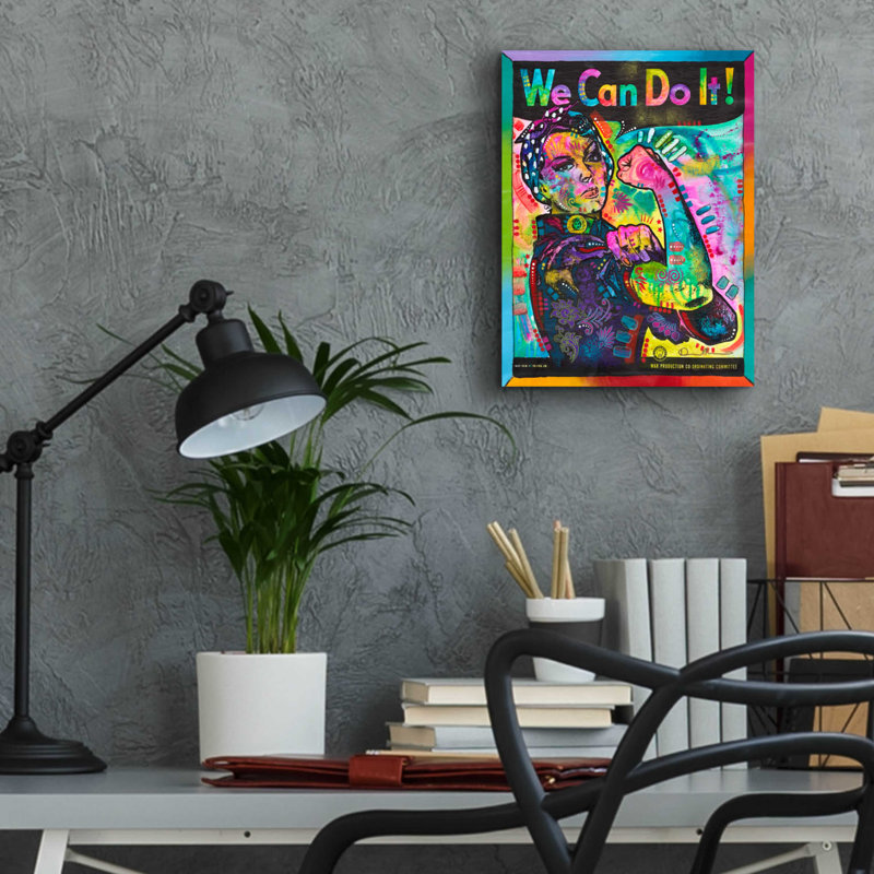 " We Can Do It " by Dean Russo, 16" H x 12" W x 0.13" D