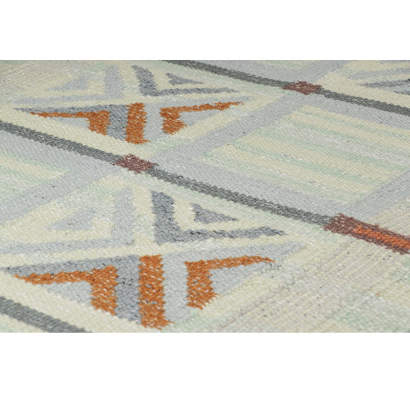 Scandinavian Wool Geometric Area Rug, Rectangle 13' x 19'