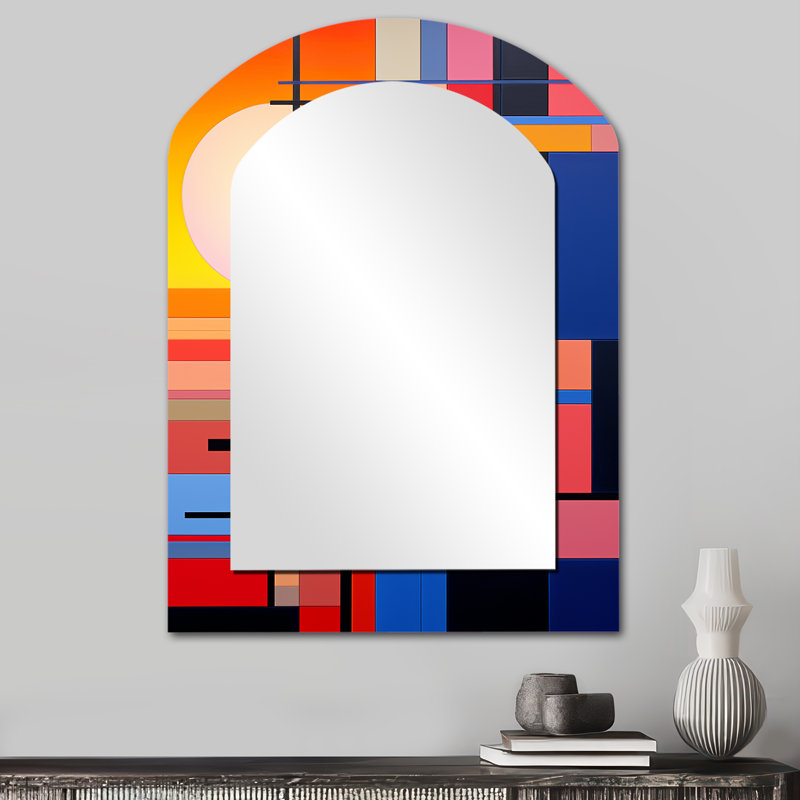 Miroir mural De Stijl, 34 po x 25 po