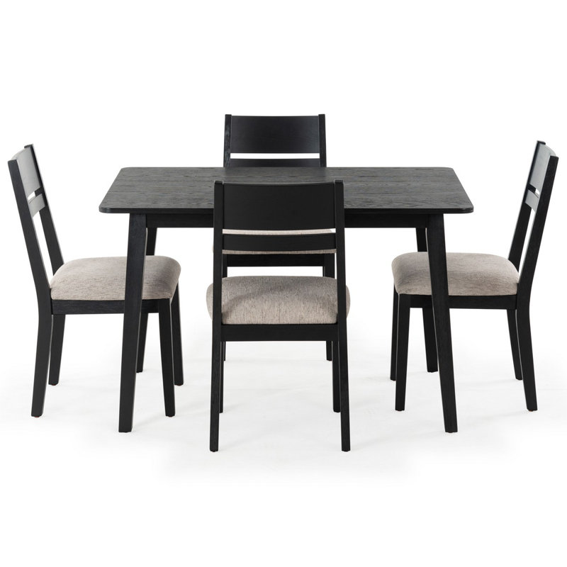 Bellalexa Wood Dining Chair, Black