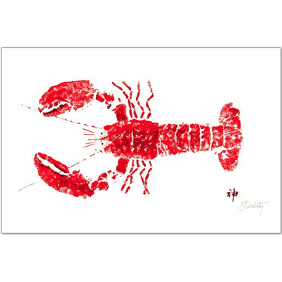 Napperon homard - ensemble de 10 décorations de table nautiques rouges