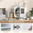 Kitchen Sideboard With Glasses Holder For Living Room Dining Room
