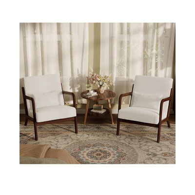 Ensemble de 2 fauteuils d'appoint Mid-Century