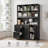 72'' Tall File Bookcase With Power Outlet, 2 Drawer File Cabinet For A4 Hanging Files, 3-tier Open Shelves & Closed Storage Cabinets, Multifunctional Printer Stand - Ivory White-305621495