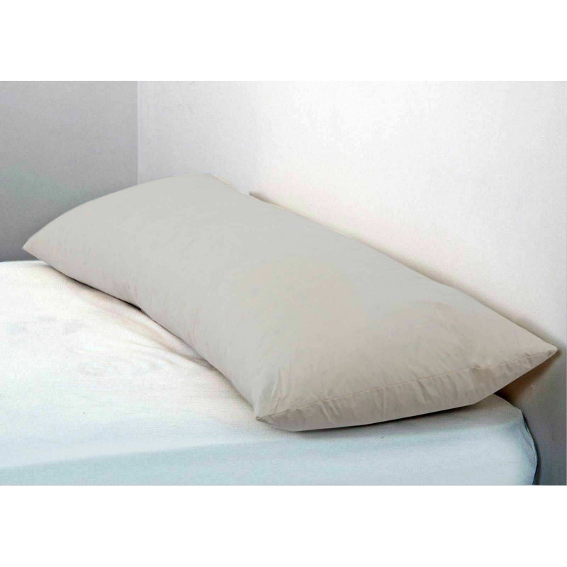 Aaratrika Cotton Blend/Polyester Plain Weave Pillowcase, Cream, 48 x 182 cm