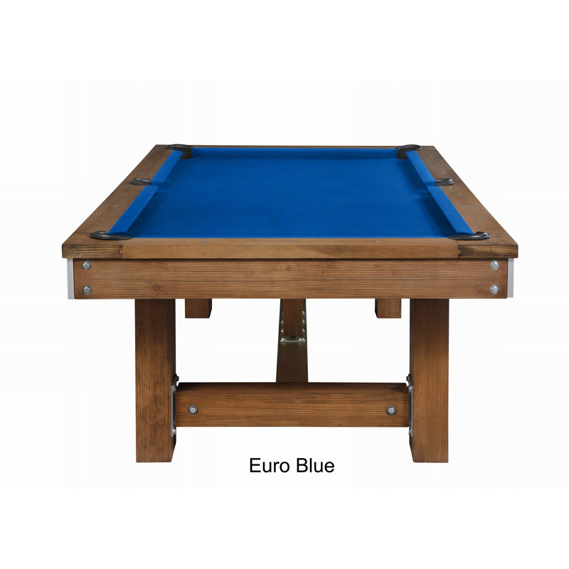Willow Bend Slate Pool Table with Professional Installation Included, 7', Euro Blue, No
