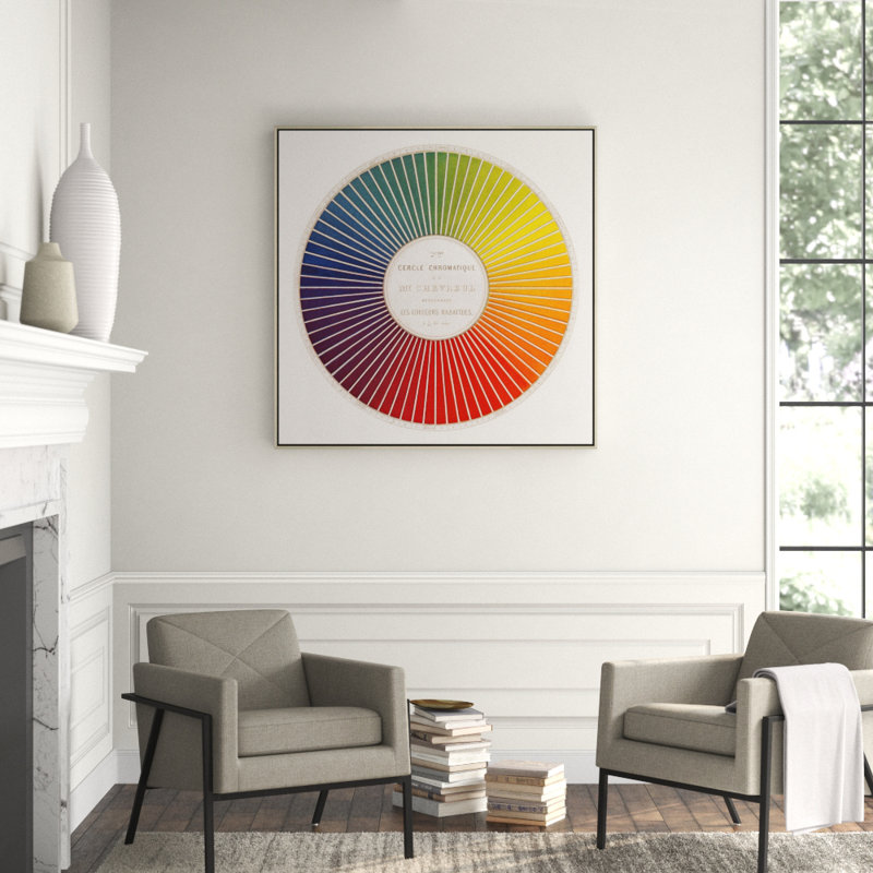 Color Wheel Giclee On Canvas