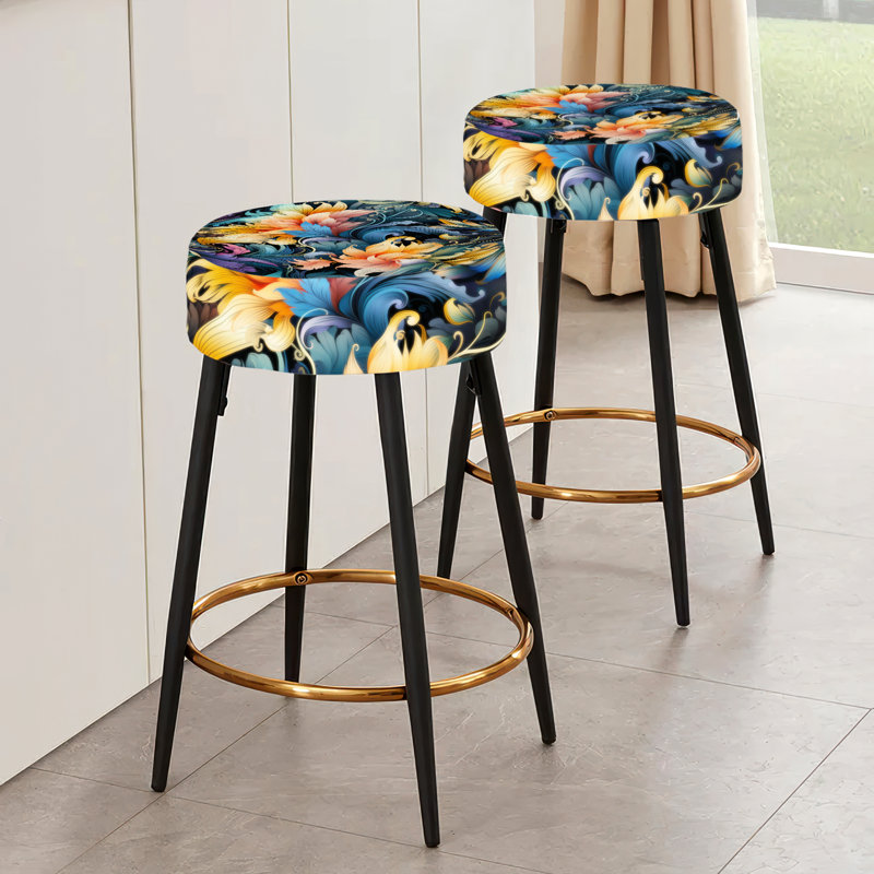 Ensemble de 2 tabourets de bar Boho