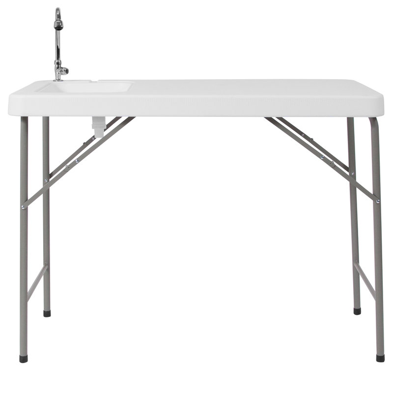 Table de camping portative 4 pieds avec évier Noah